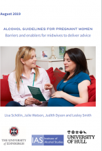 Alcohol guidelines for pregnant women: Barriers and enablers for midwives to deliver advice